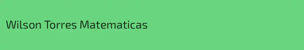 Wilson Torres Matematicas